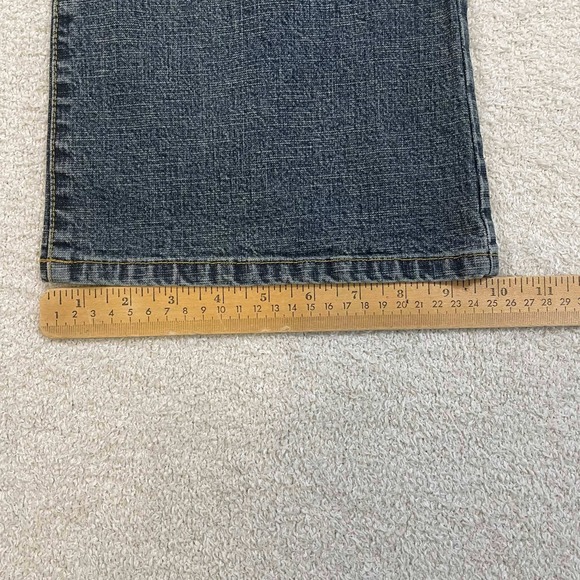 Vintage Buffalo David Bitton Flare Jeans Womens 32 Fade Wash Denim Y2K Mid Rise - Picture 7 of 8